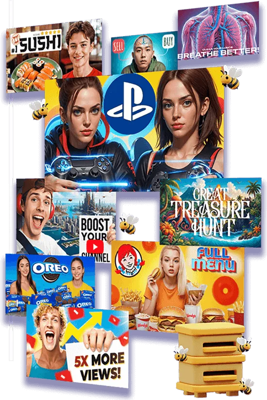 Bright and bold YouTube thumbnail designed by YTHive, featuring eye-catching text and vibrant imagery to attract viewers and increase click-through rates.